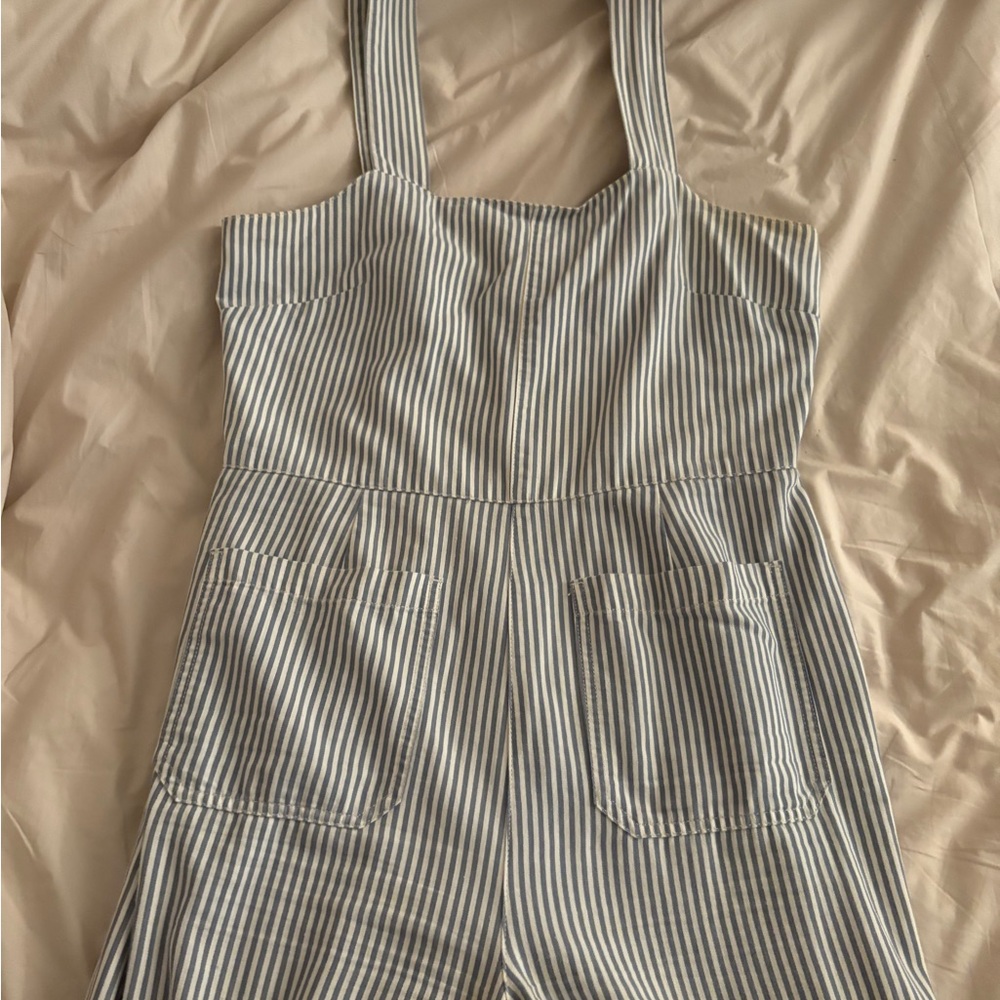 Rolla's Striped Button-Up Jumpsuit